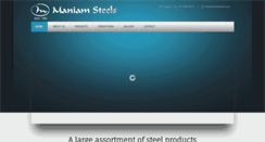 Desktop Screenshot of maniamsteels.com