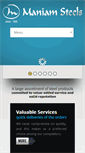 Mobile Screenshot of maniamsteels.com