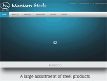 Tablet Screenshot of maniamsteels.com